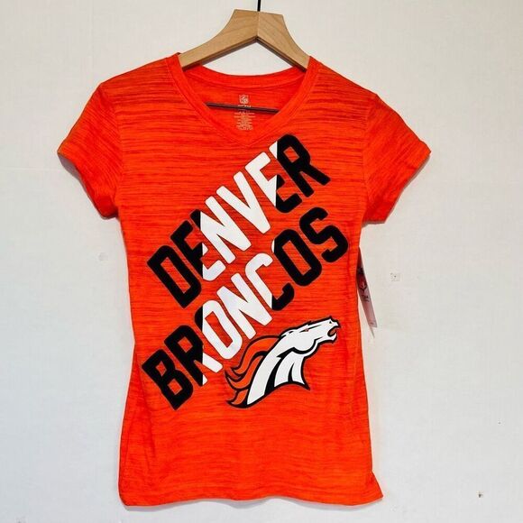 NFL Team Apparel Denver Broncos Tee   Girls Lg 14   NWT - Picture 1 of 4